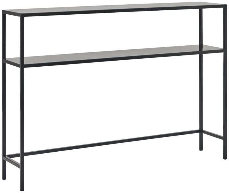 Konsolbord House Doctor Fari sort stål 120x24x85 cm slankt gangbord