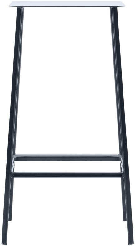 Barstol House Doctor Rag  -  stål skammel i mørk jern H75 cm minimalistisk design