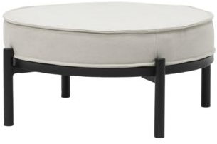 Skammel/fodskammel House Doctor Coton sand Ø60 x H30 cm bomuld og stål