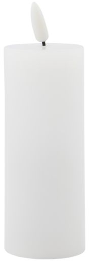 LED-bloklys House Doctor LED-serie 5Ã12,5 cm hvid med smart timer  -  voksagtig overflade