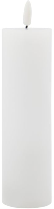 LED bloklys House Doctor LED-serie hvid Ø5 x 17,5 cm med timerfunktion