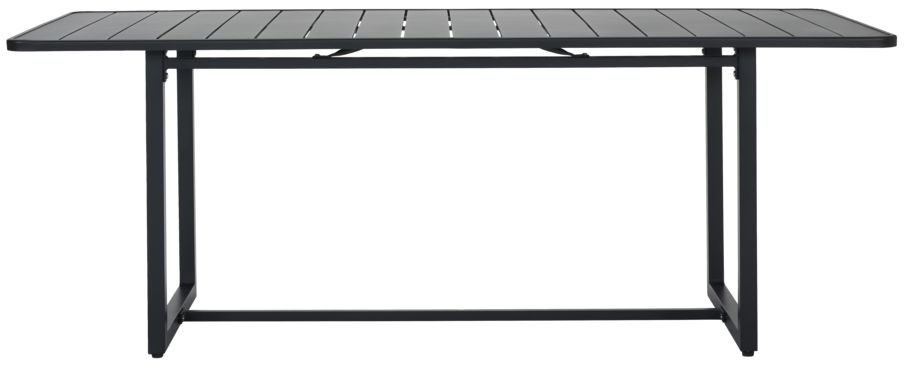 Udendørs spisebord House Doctor Helo mat sort jern 200x90x74 cm