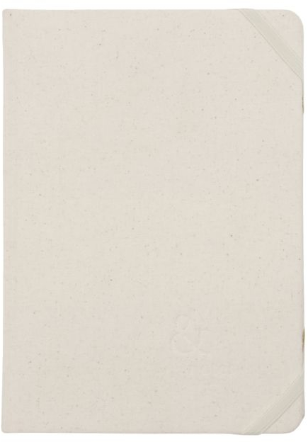 Notesbog House Doctor Journal indbundet A5 beige stof-papir 112 blanke sider