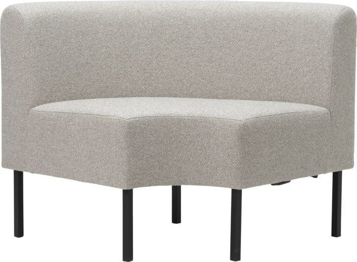 Hjørnesofa House Doctor Corner Seater natural genanvendt polypropylen metalben 85x60x80 cm
