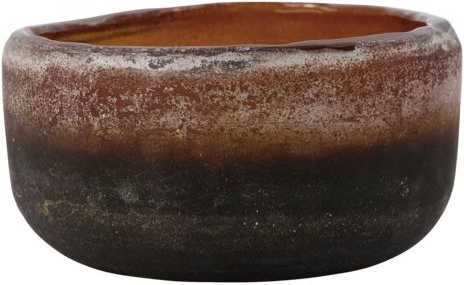 Fyrfadsstage House Doctor Pearl genbrugsglas brun Ø9 x H6 cm