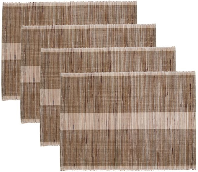 Dækkeservietter House Doctor Bole 35x48 cm natur  -  vandhyacint og polyester
