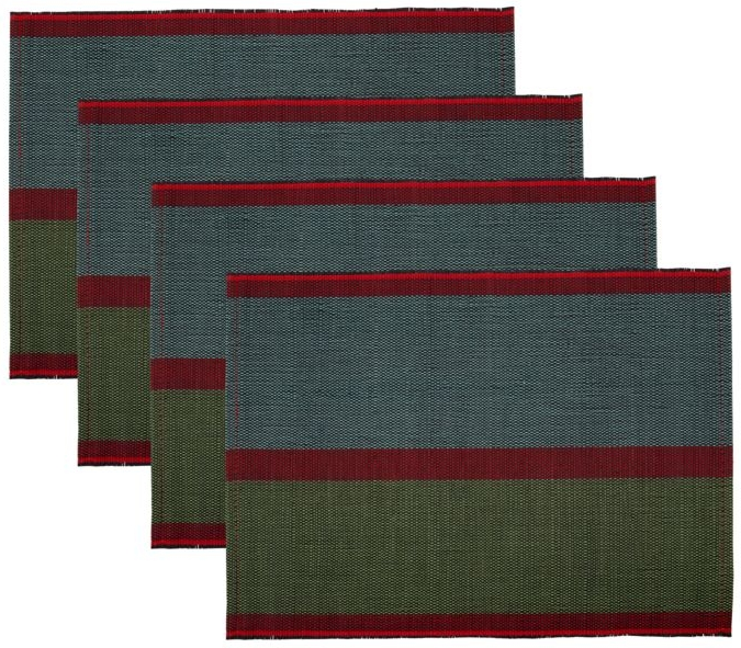 Dækkeservietter House Doctor Serv multifarvet søgræs/polyester 35 x 48 cm