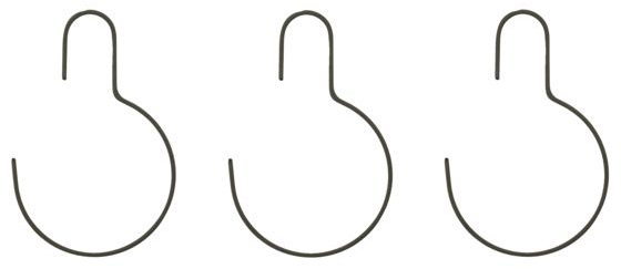 Rund bøjle House Doctor Wire mørkegrå jern/nylon H21,5xB13,5cm