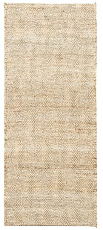 Gulvtæppe House Doctor Mara 100x240 cm nude jute bomuld med latexbagside