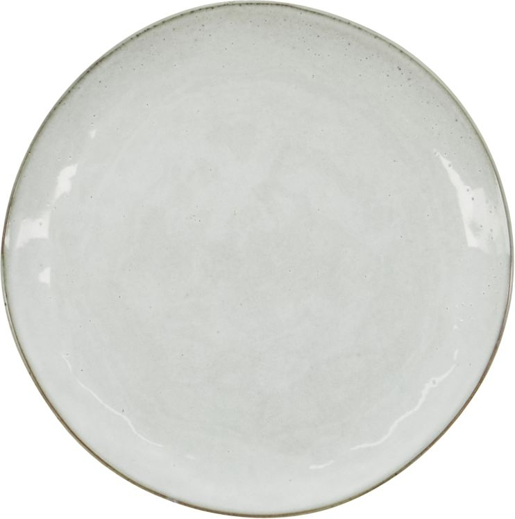 Kage- og desserttallerken House Doctor Rustic håndlavet keramisk Ø20,5 cm grå/blå