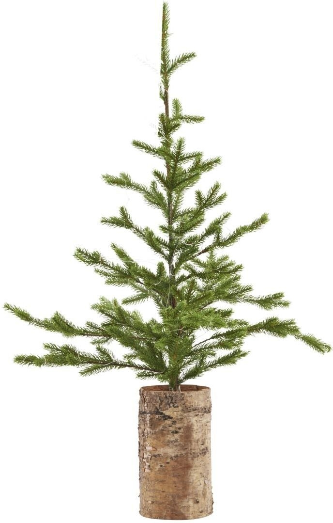 Juletræ House Doctor 90 cm - kunstigt minitræ i natur/grøn, PE og birketræ