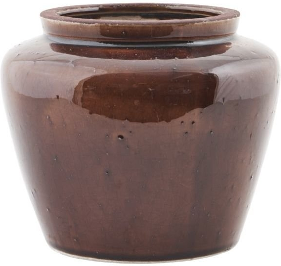Stentøjsvase House Doctor Cone brun Ø18,5 x H15,5 cm