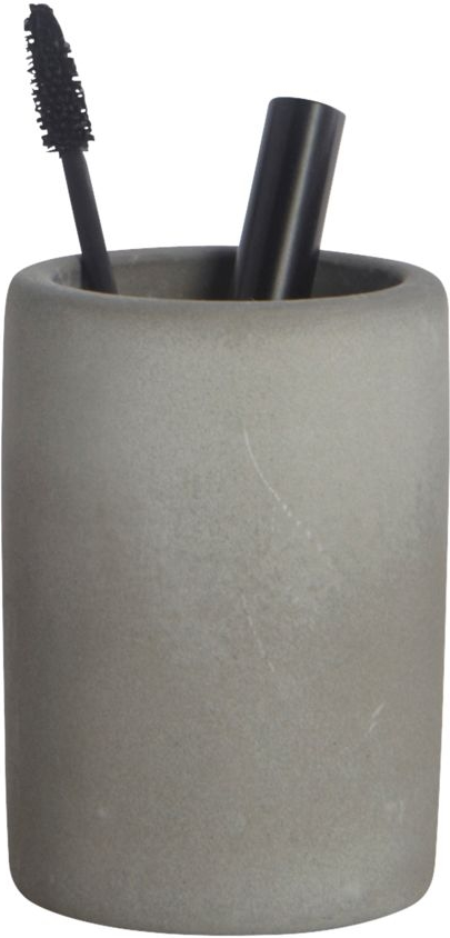 Tandbørsteholder House Doctor Cement grå Ø7,6 x H11,3 cm