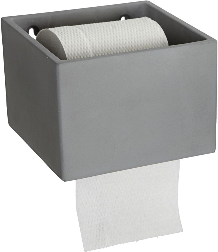 Toiletrulleholder House Doctor Cement grå cement 10Ã15 cm