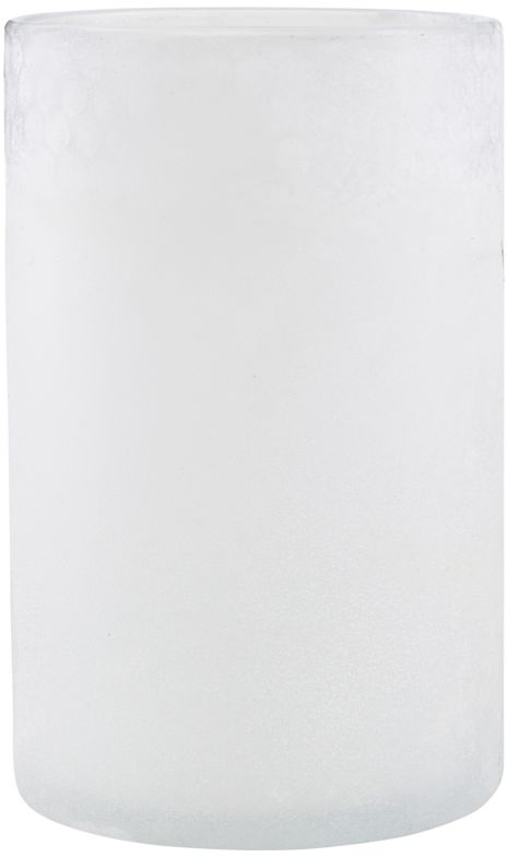 Fyrfadsstage House Doctor Mist i hvidt matteret glas Ø13 cm H19,5 cm