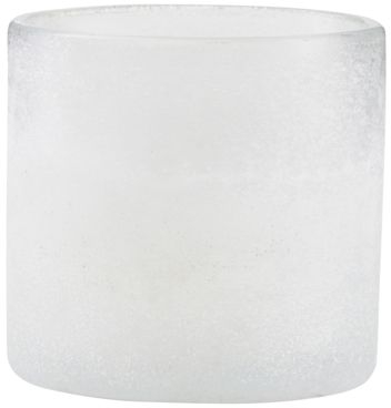 Fyrfadsstage House Doctor Mist glas hvid Ø9,5 x H11,5 cm