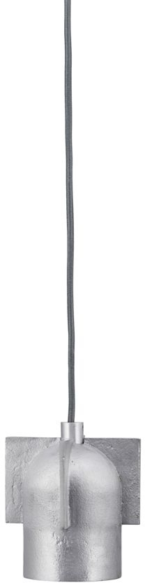 Pendellampe House Doctor Akola aluminium børstet sølv Ø9 x H12,5 cm