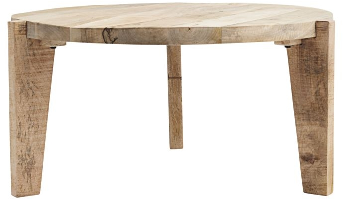 Sofabord House Doctor Bali rundt mangotræ loungebord natur Ø80 x H40 cm