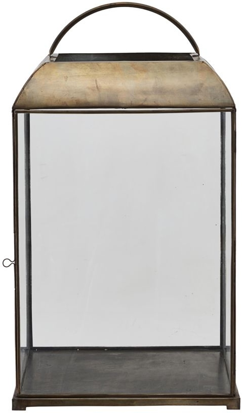 Lanterne House Doctor Mandurai antik messing H70,5 x B40 x L40 cm glas jern