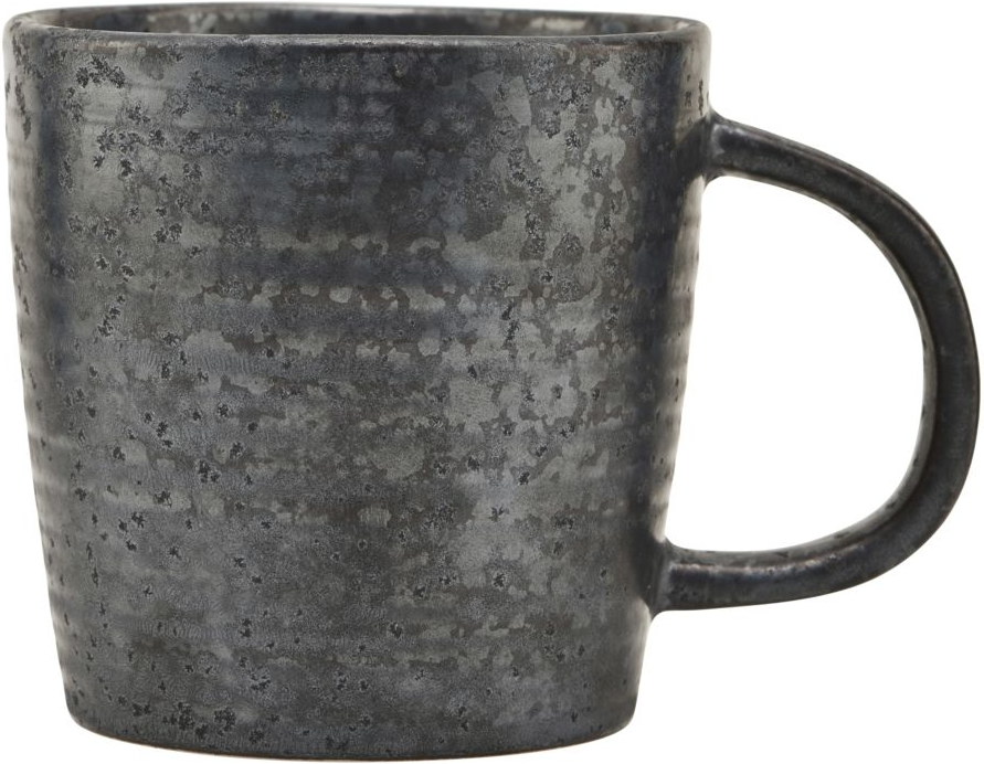 Kaffekop House Doctor Pion porcelæn Ø9 x H9 cm sort/brun