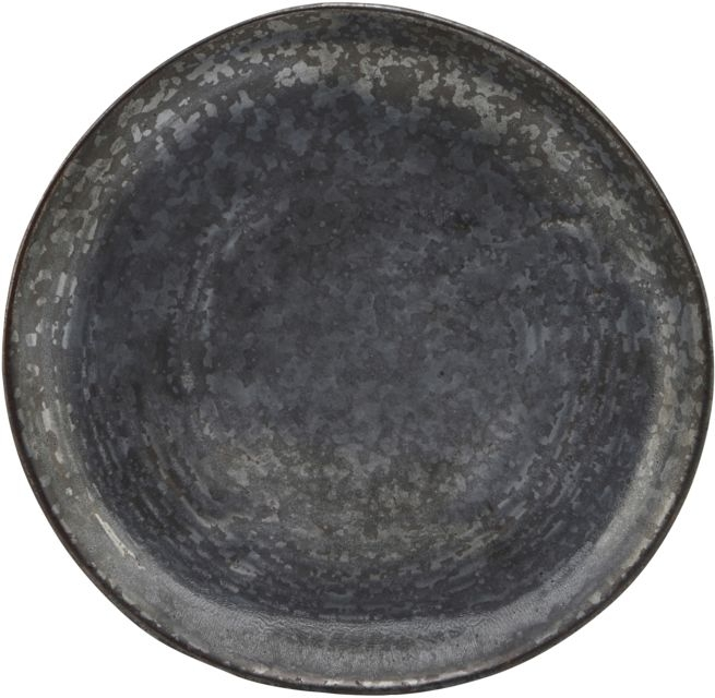Kage-/desserttallerken House Doctor Pion Ø16,5 cm porcelæn sort/brun reaktiv glasering