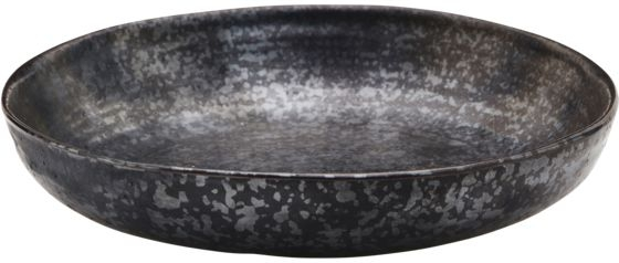 Serveringsskål House Doctor Pion Ø19 porcelæn rustik mat sort/brun reaktiv glasur