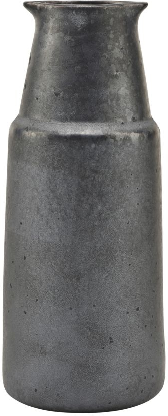Porcelænsflaske House Doctor Pion Ø7,5 x H18 cm sort/brun med reaktiv glasur