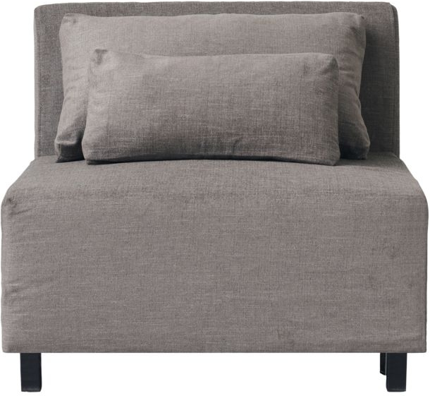 Byg-selv modulsofa midtersektion House Doctor Hazel Night gråbrun bomuld/træ 85 x 85 cm