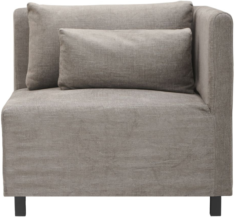 Hjørnesektion modulsofa House Doctor Hazel Night bomuld gråbrun 85Ã85 cm