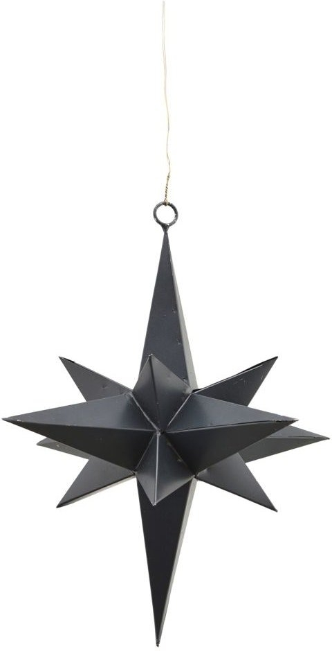 Ornament House Doctor 3 Dimensional sort jern Ø19 cm julepynt dekoration