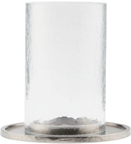Fyrfadsstage House Doctor Cylo antik zink Ø10 x H15,5 cm aluminium og glas
