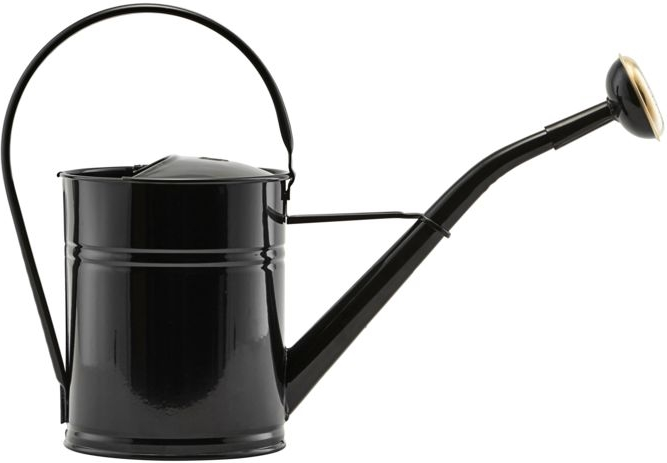 Vandkande House Doctor Water  -  sort galvaniseret stål/messing H25ÃB13,5ÃL36 cm