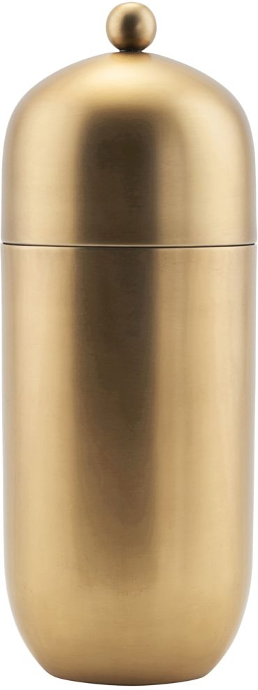 Shaker House Doctor Alir cocktailshaker i rustfrit stål med messingfinish Ø8,5 x 21 cm