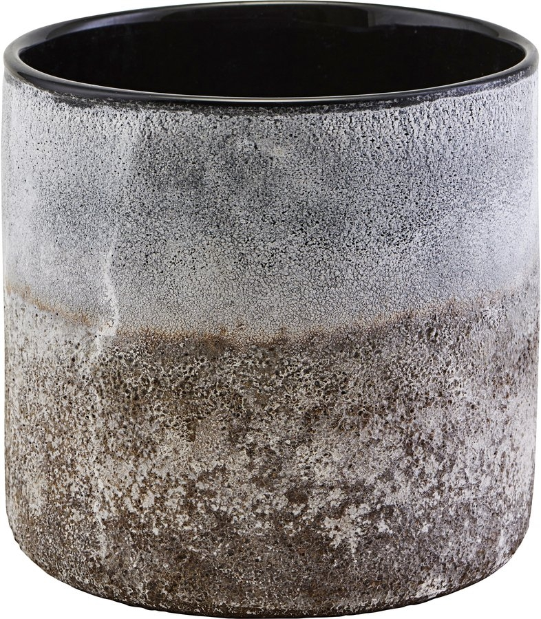 Lysestage House Doctor Rock Ø15 x H16 cm lysegrå glas