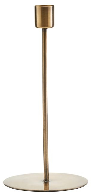 Lysestage House Doctor Anit antik messing jern Ø9,5 x H20 cm