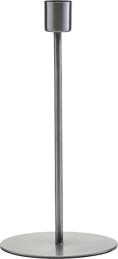 Lysestage House Doctor Anit i jern Ø9,5 x H20 cm koldmetalgrå