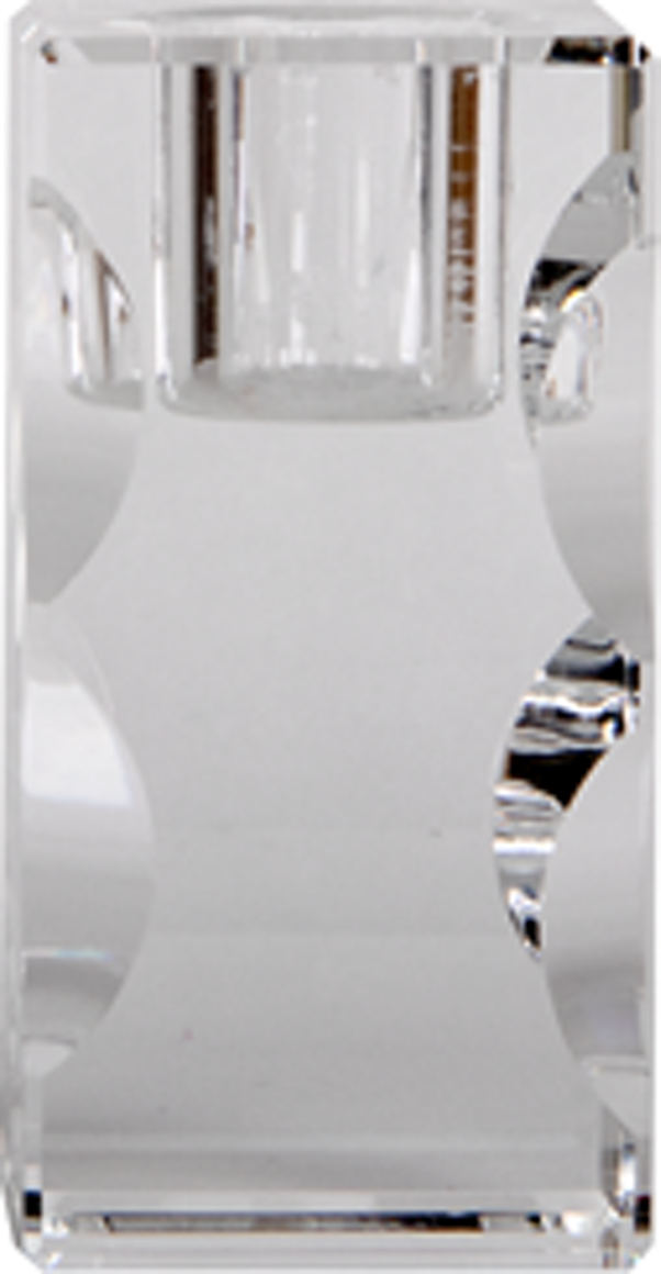 Lysestage House of Sander Camellia klar glas H7x4x4 cm