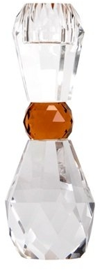 Lysestage House of Sander Rejnfan krystalglas rav 14,5x4,5x7 cm