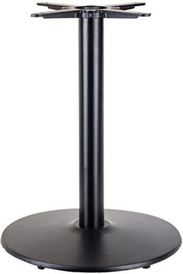 Bordben til cafébord House of Sander Texas sort stål H72 cm