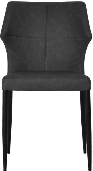 Spisebordsstol House of Sander Runa Sort PU-læder H83xB50xD50 cm