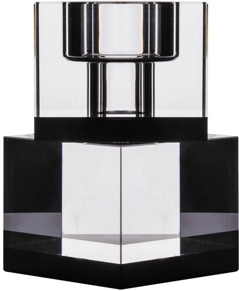 Stearinlysstage House of Sander Lyng sort glas H10ÃØ6 cm