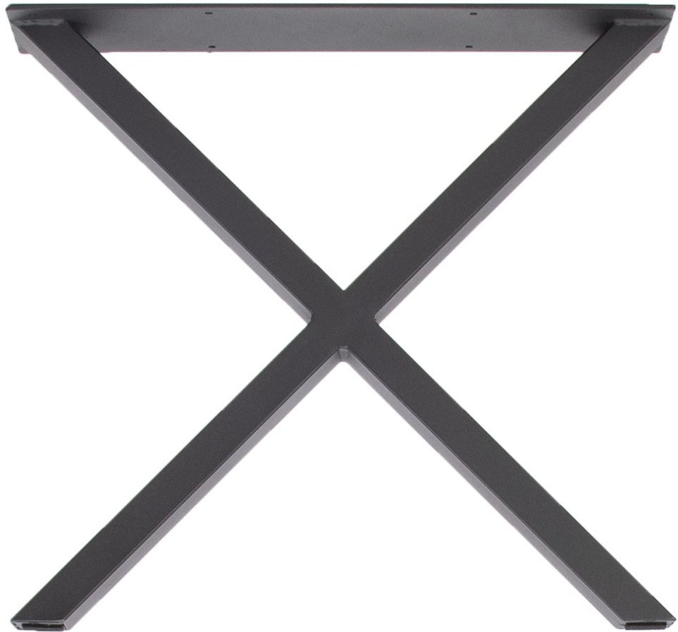 Stel til sofabord House of Sander X pulverlakeret sort jern X-form H46ÃB50 cm sæt 2 stk