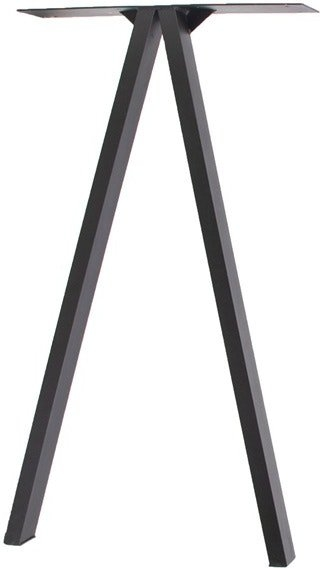 Bordben til plankebord House of Sander V-serie sort stål H70,5 x B15 x L65 cm