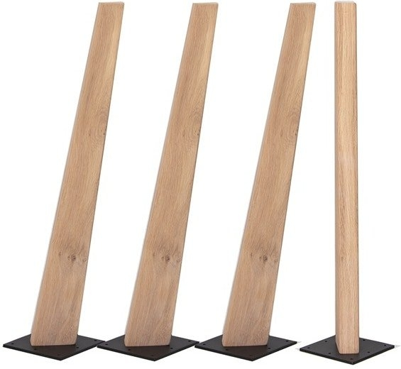 Bordben House of Sander Frigg 70 cm hvidt egetræ understel til plankeborde