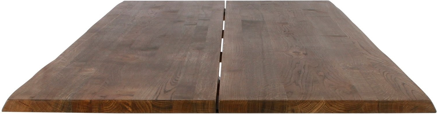 Plankebordplade/spisebordsplade House of Sander Curve egetræ smoked 200x95x3 cm