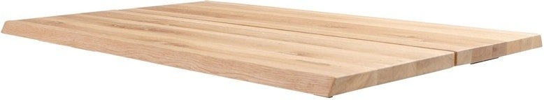 Bordplade til cafe- og sofabord House of Sander Curve egetræ natur 130x72 cm