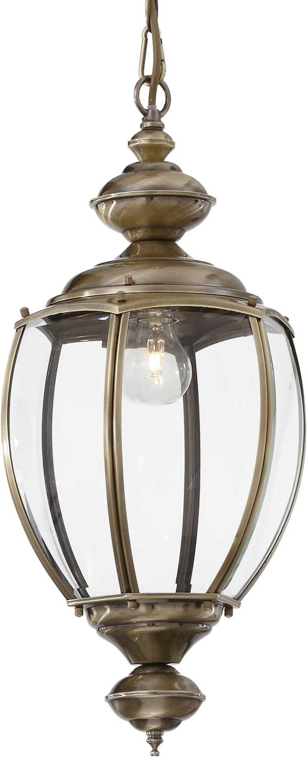 Pendel lampe Ideal Lux Norma Ø25 x H76-162 cm brændt metal og glas