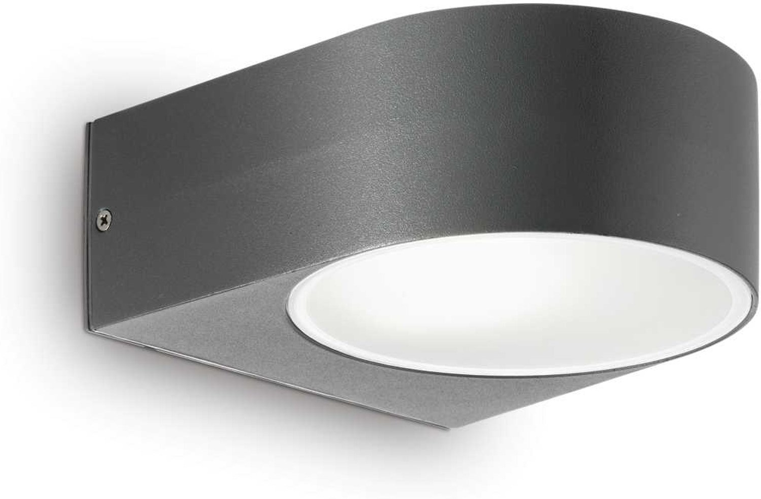 Udendørs væglampe Ideal Lux Iko  -  antracit pulverlakeret aluminium 19x14x7 cm