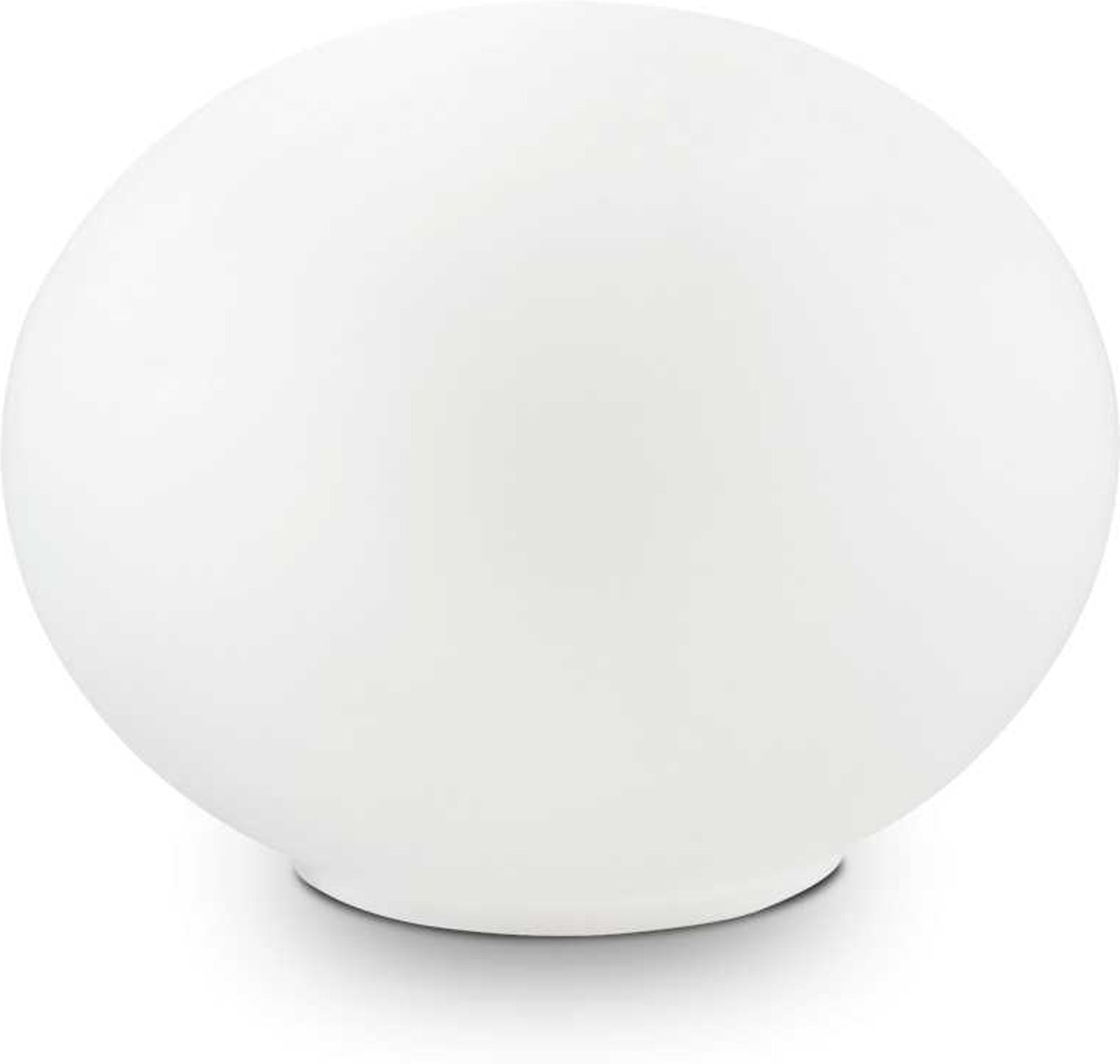 Bordlampe Ideal Lux Smarties i hvidt syreætset glas Ø14 x H7 cm inkl. G9-pære 300Lm