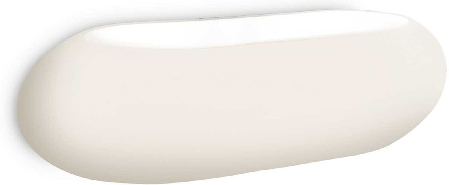 Væglampe Ideal Lux Moris hvid/krom frostet glasdiffusor G9 2x3W 300 lm IP20 28 cm